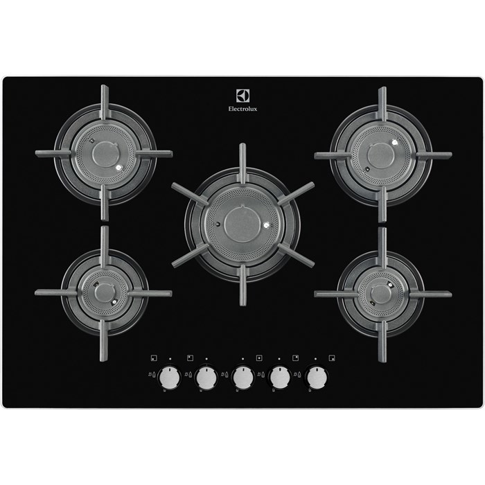 Electrolux EGT7657NOK Black Built-in Gas 5 zone(s)