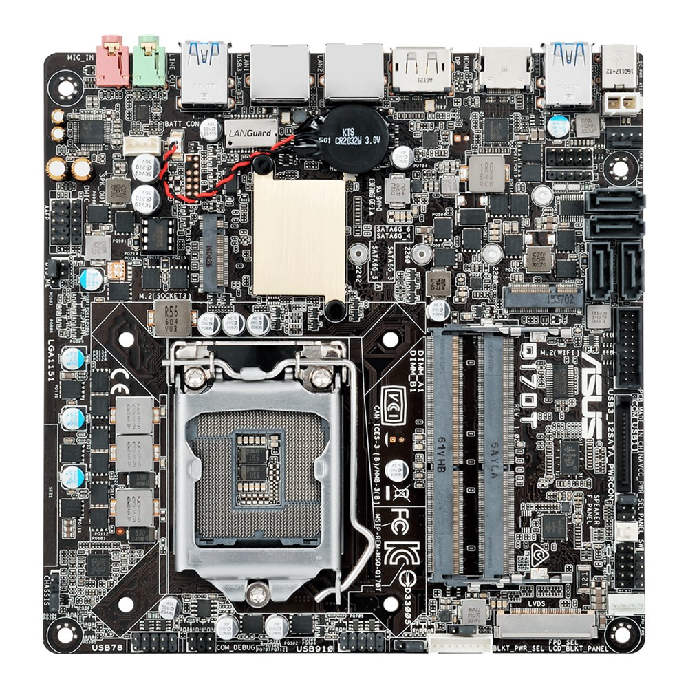 ASUS Q170T/CSM Intel® Q170 LGA 1151 (Socket H4) mini ITX – image 1