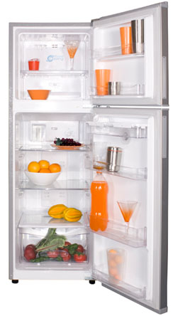 Daewoo DFR-1010DTD fridge-freezer Freestanding Silver – image 2