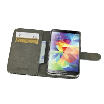 Celly PDPAGES5MBK mobile phone case Wallet case Grey – image 3
