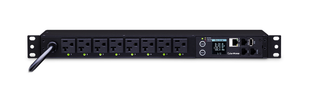 CyberPower PDU81002 power distribution unit (PDU) 8 AC outlet(s) 1U Black – image 1