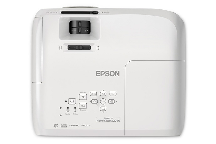 Epson PowerLite 2040 Standard throw projector 2200 ANSI lumens 3LCD 1080p (1920x1080) 3D Grey, White – image 2