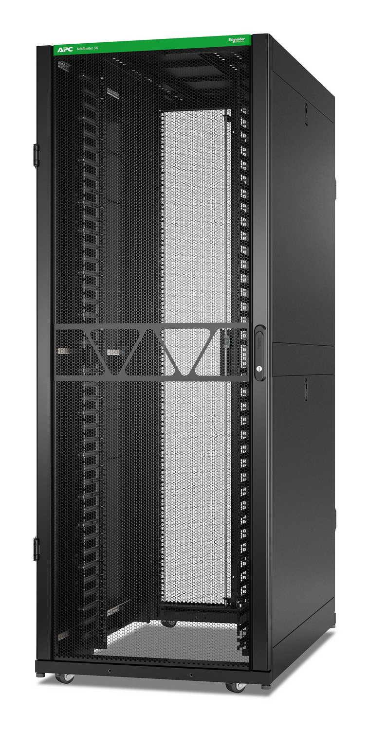 APC NetShelter SX Gen 2 - Rack cabinet - 1991H x 750W x 1200D mm, with sides - floor-standing - black - 42U - 19" - TAA Compliant