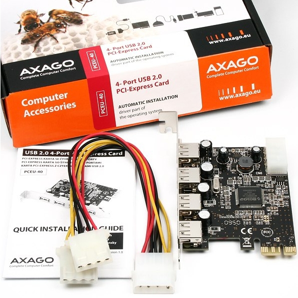 Axagon PCEU-40 interface cards/adapter – image 5