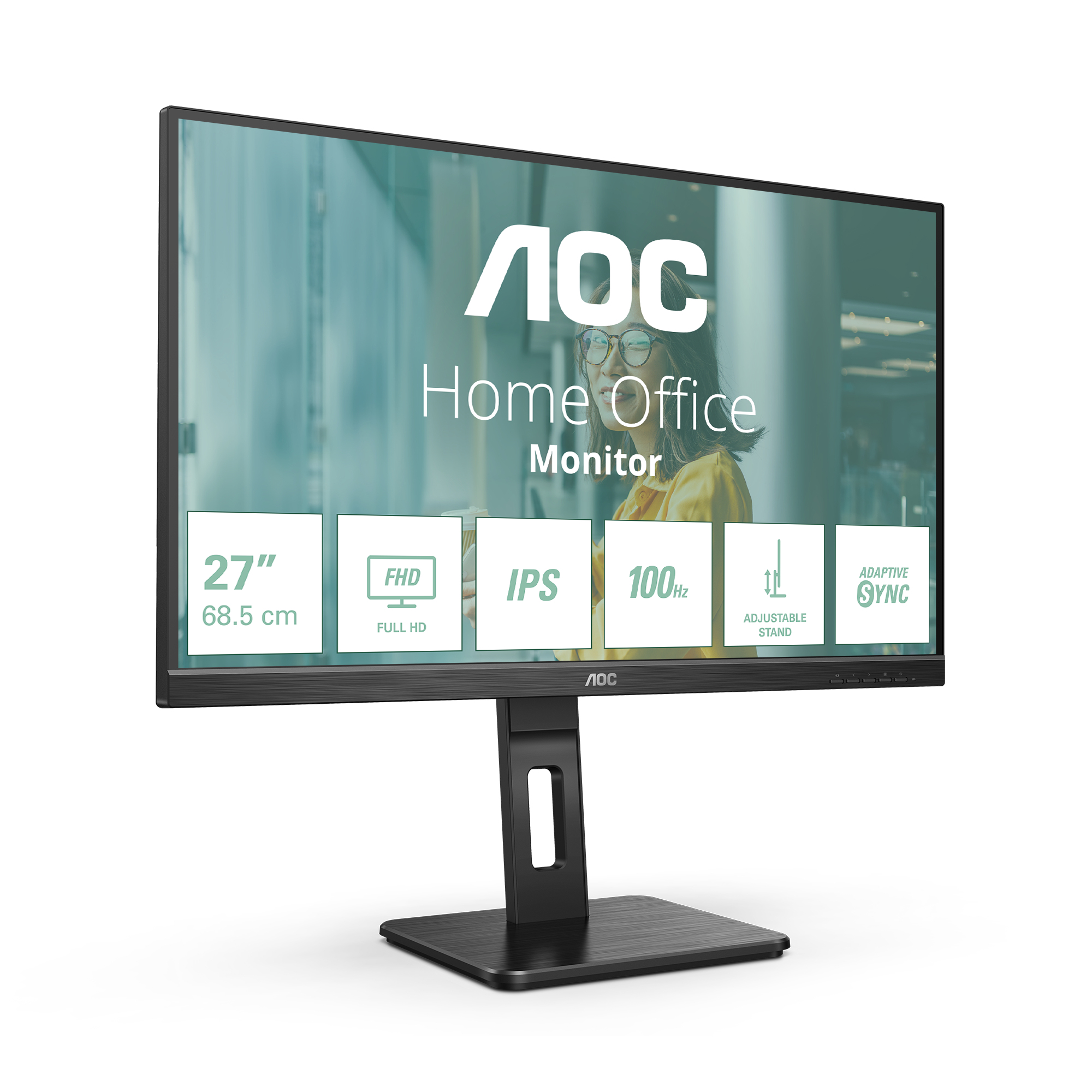 AOC P2 27P2Q computer monitor 68.6 cm (27″) 1920 x 1080 pixels Full HD LED Black image 2