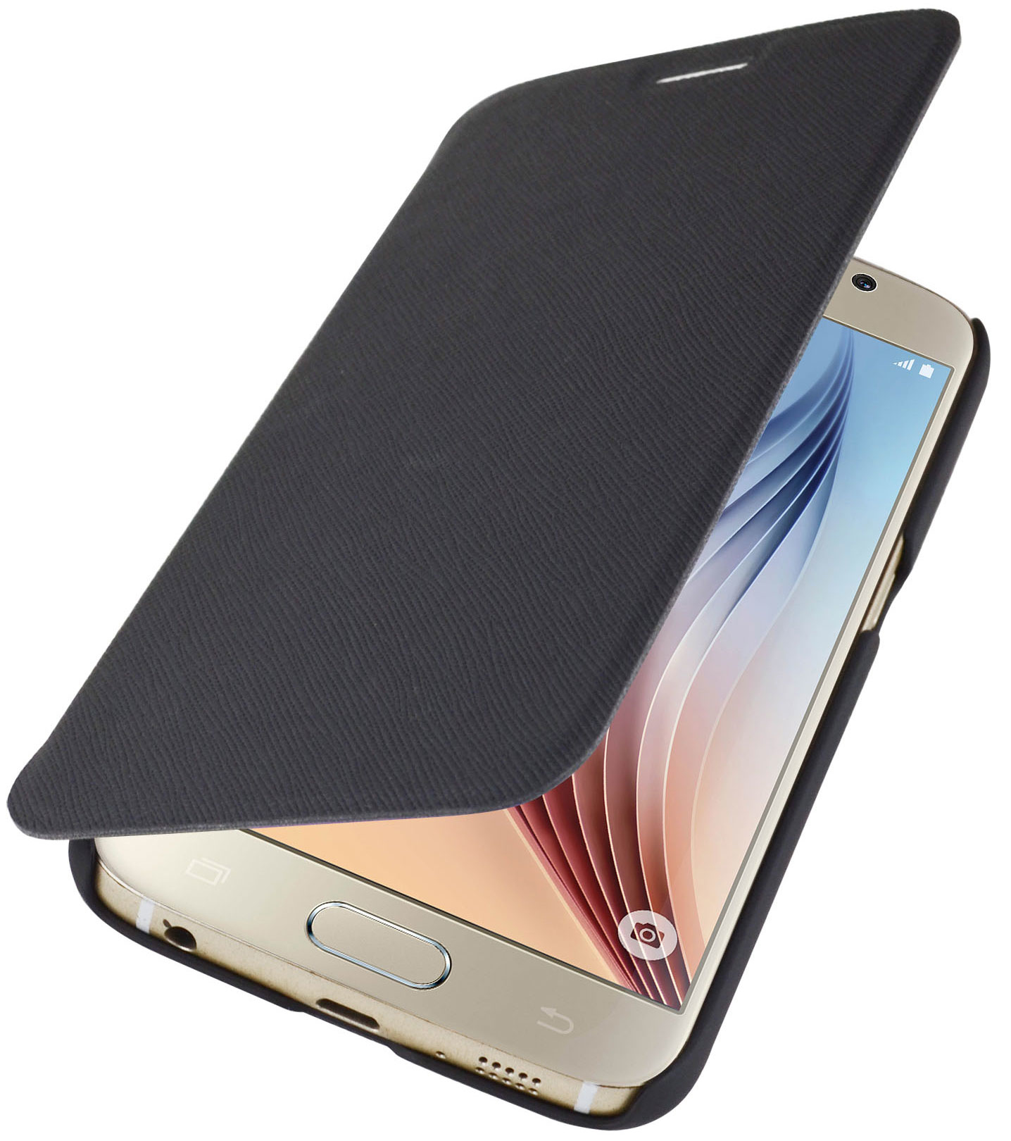 Mobiparts Slim Folio Case Samsung Galaxy S6 Black