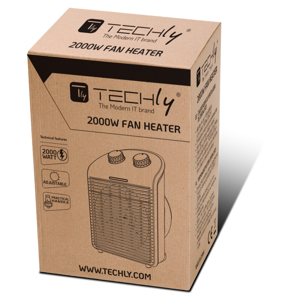 Techly IC-HEAT001 electric space heater Indoor White – image 2