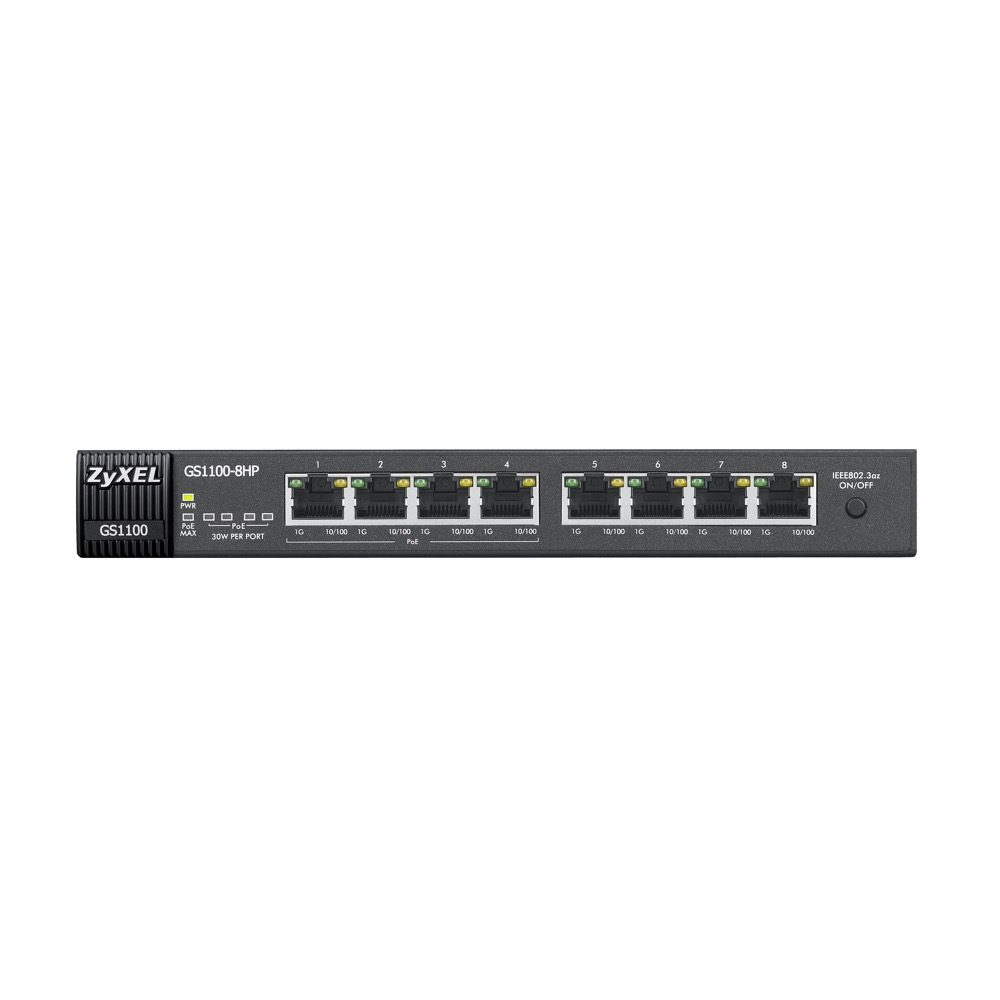Zyxel 8Port GbE PoE+ 802.3at Unmanaged Switch – image 3