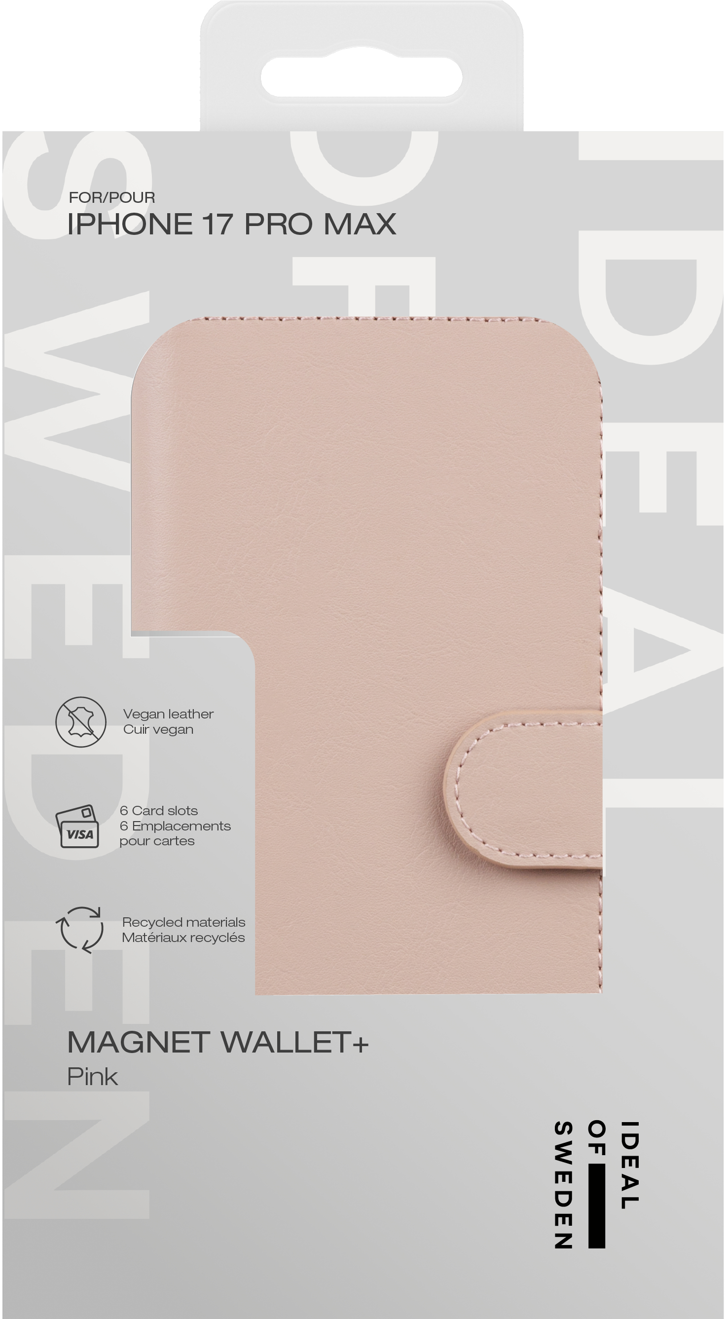 iDeal of Sweden Magnet Wallet+ iPhone 17 Pro Max Pink