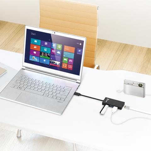 j5create JUH470 USB 3.0 Gigabit Ethernet & 3-Port Hub – image 5