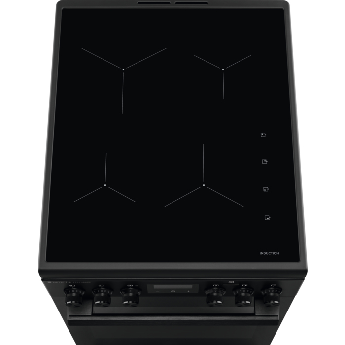 Electrolux LKI564201K Freestanding cooker Electric Zone induction hob Black – image 2
