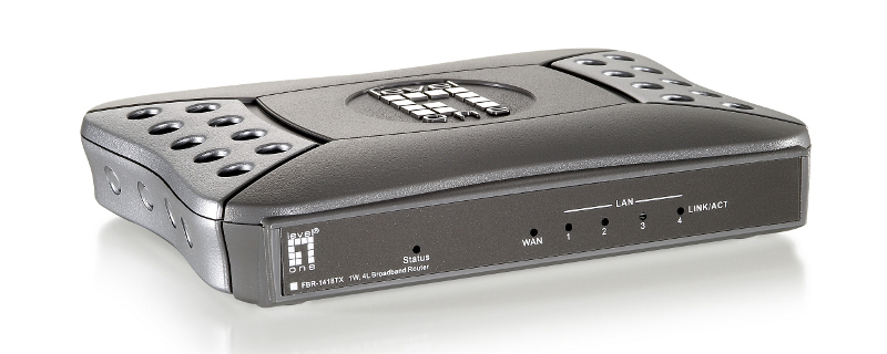 LevelOne FBR-1418TX wired router Fast Ethernet Grey