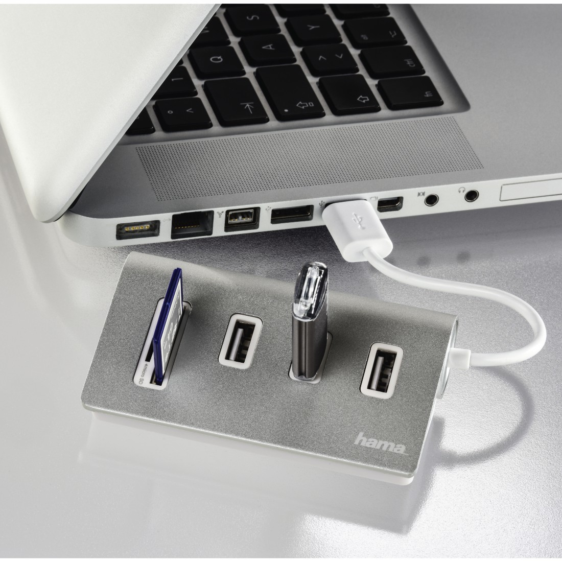Hama 00054142 card reader USB 2.0 Silver – image 3
