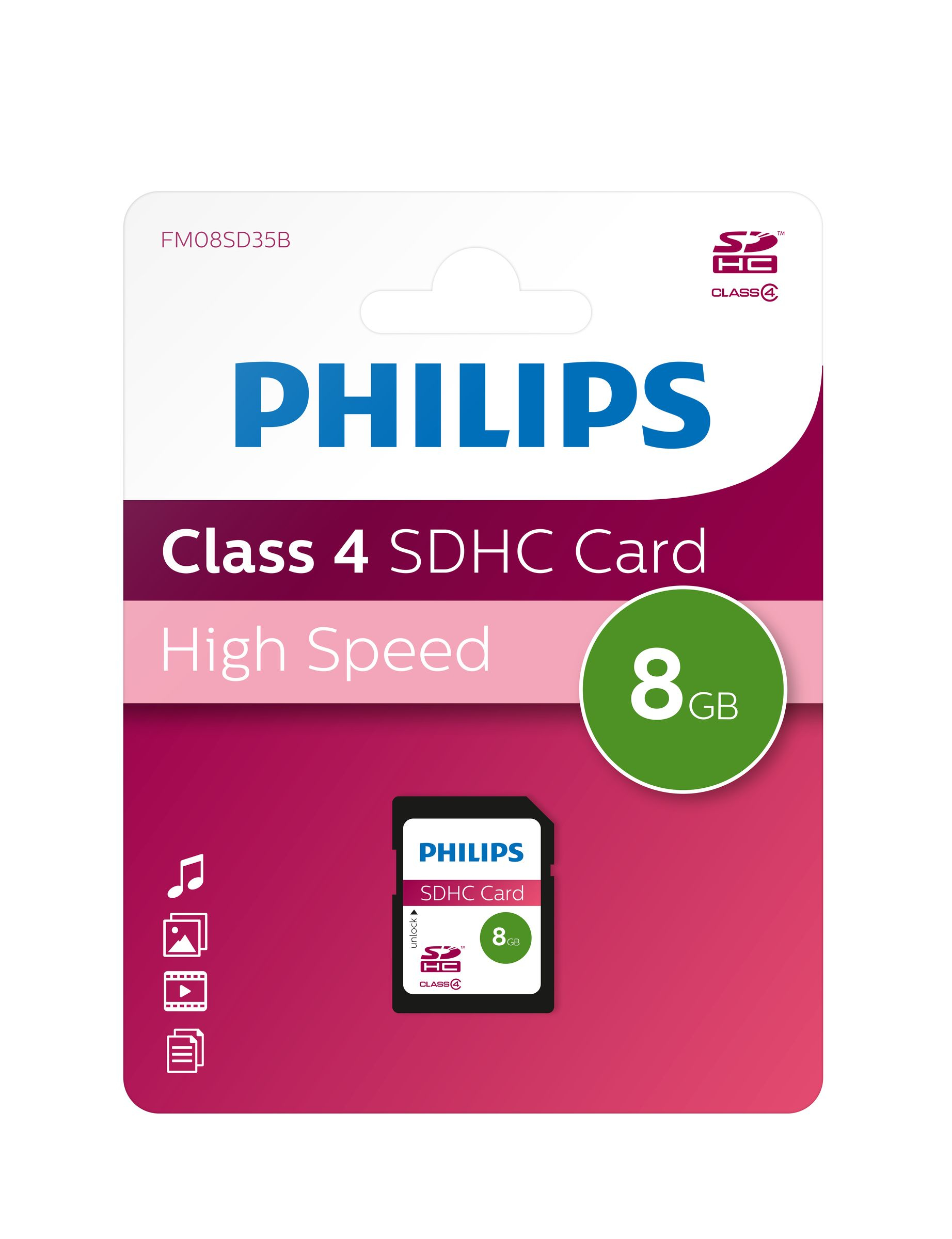 Philips SD cards FM08SD35B/10 – image 2