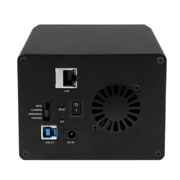 StarTech.com Dual Bay Gigabit NAS RAID Enclosure for 3.5” SATA Hard Drives w/ WebDAV and Media Server – image 3
