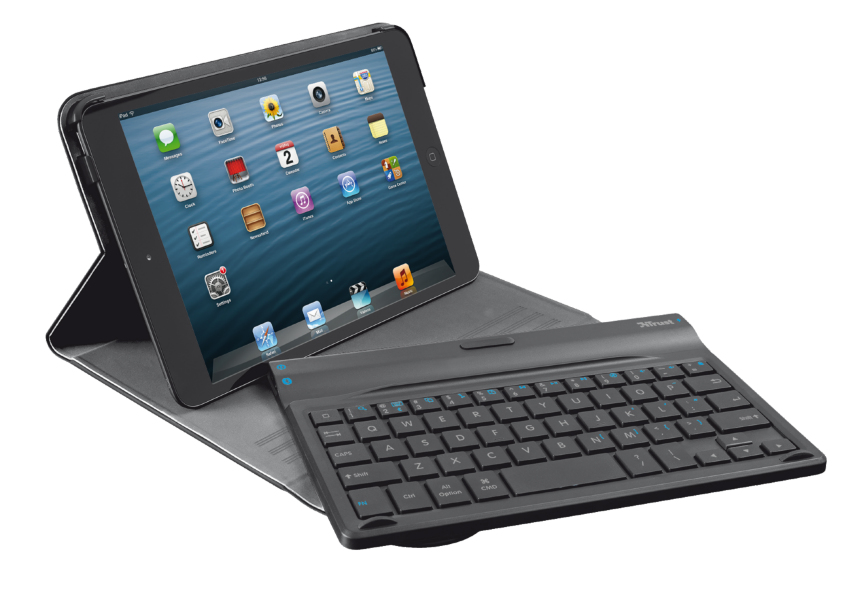 Trust 19384 mobile device keyboard German Bluetooth Black – image 2