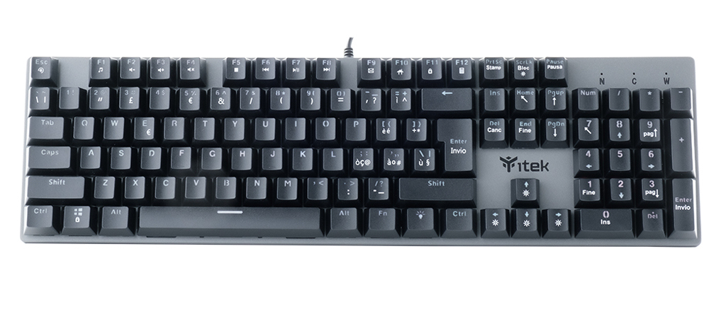 itek X10 keyboard Gaming USB Italian Black – image 6