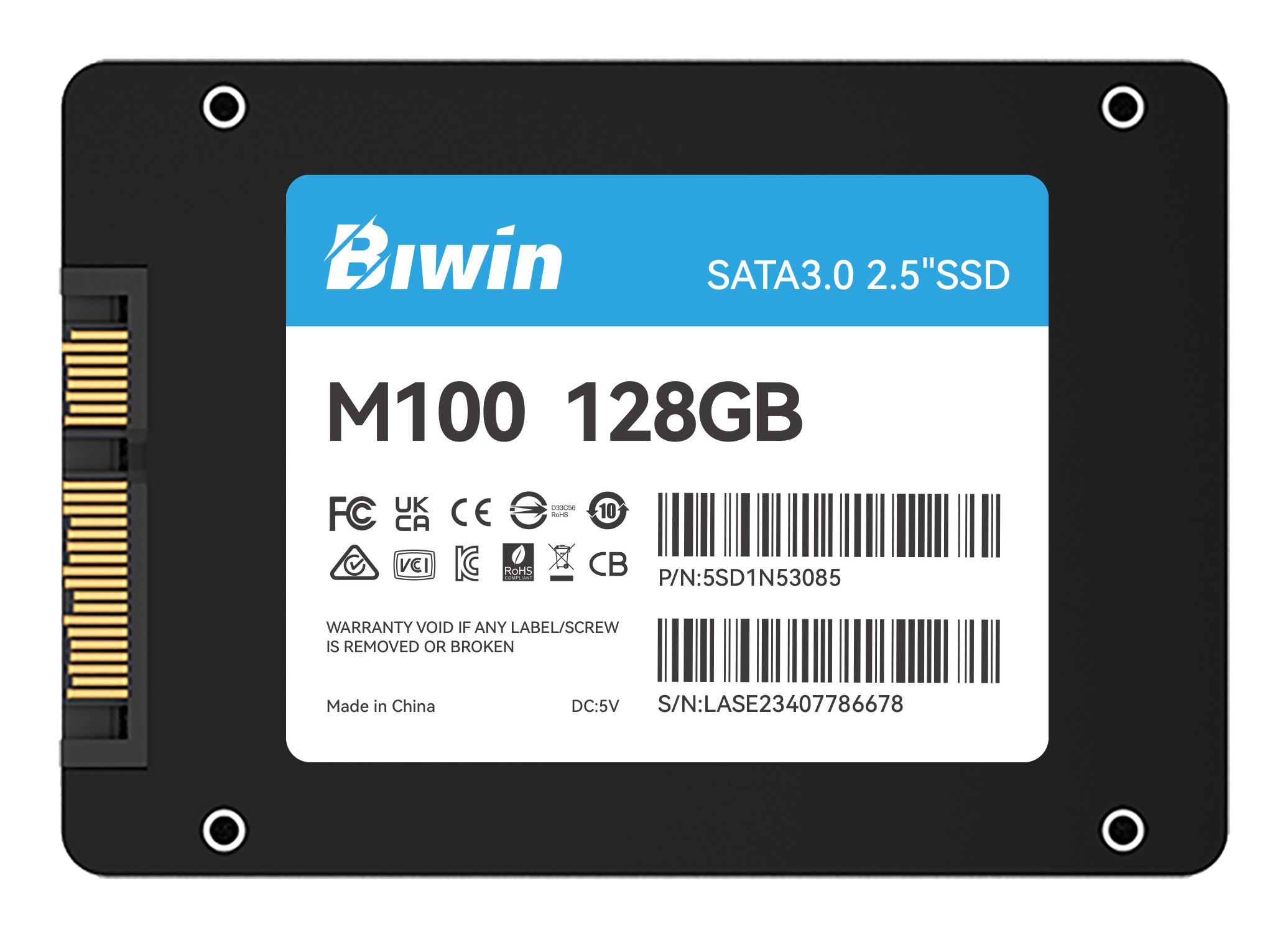 Biwin M100 128GB 2.5″ 500 MB/s image 5