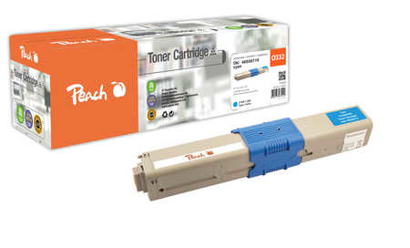Peach 112097 toner cartridge 1 pc(s) Compatible Cyan