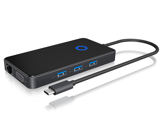 ICY BOX IB-DK4027-CPD Wired USB 3.2 Gen 2 (3.1 Gen 2) Type-A Anthracite, Black – image 2