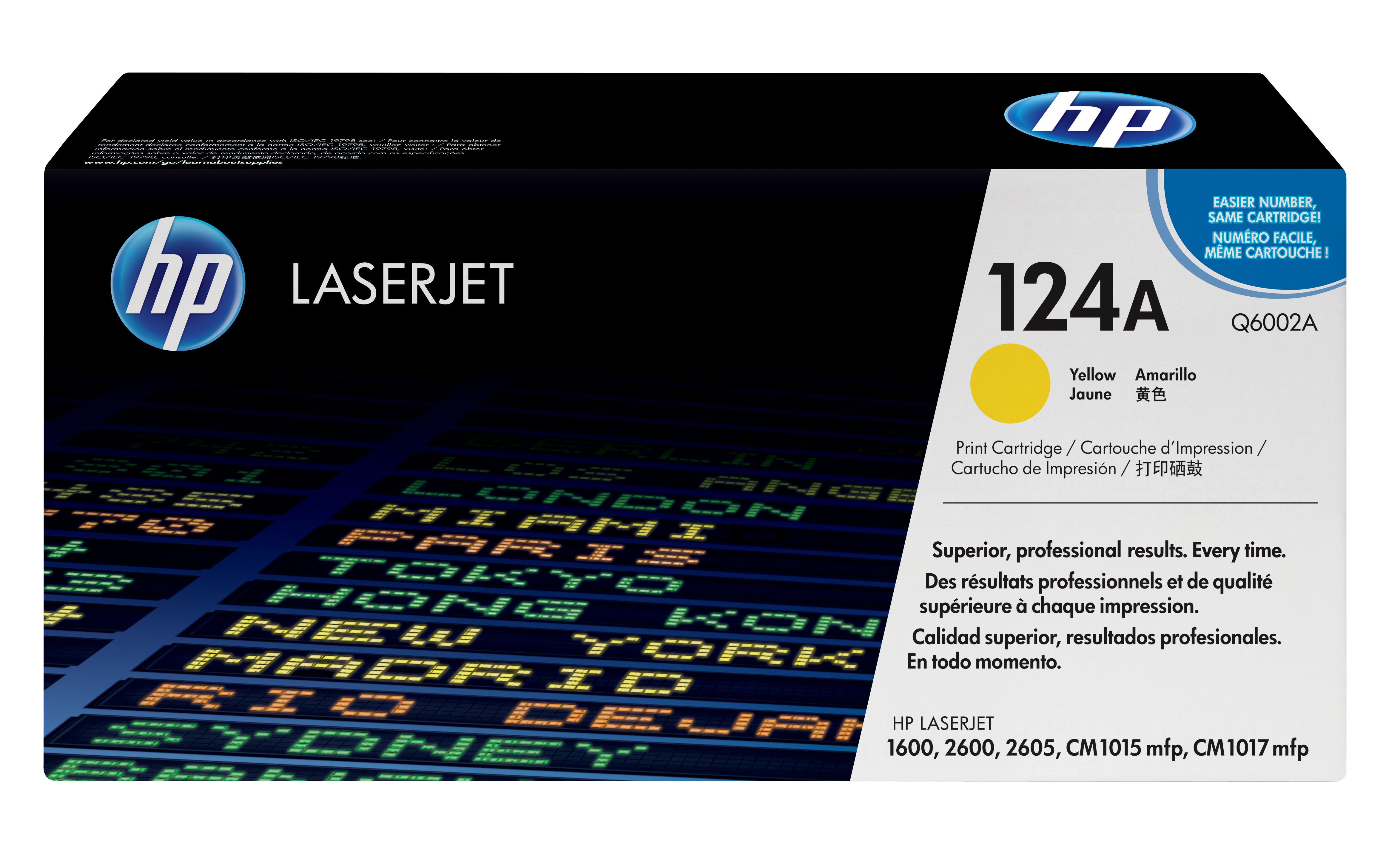 HP 124A, alkuperäinen keltainen LaserJet-värikasetti