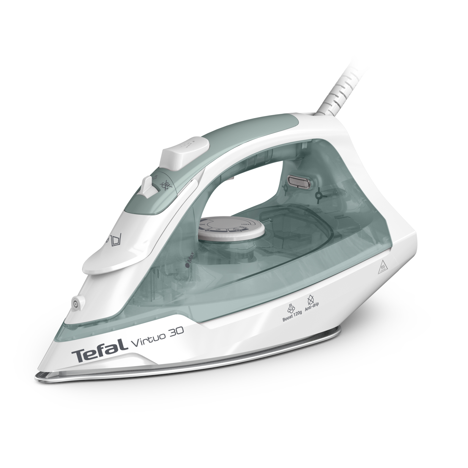 Tefal Virtuo FV2C42E0 iron Dry & Steam iron Ceramic soleplate – image 1