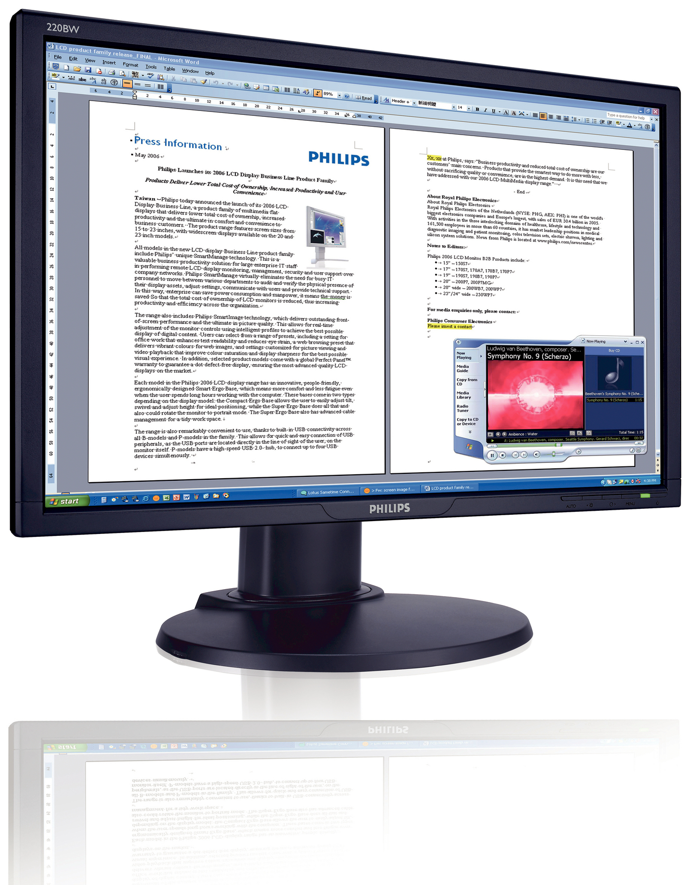 Philips 220BW8EB/27 computer monitor