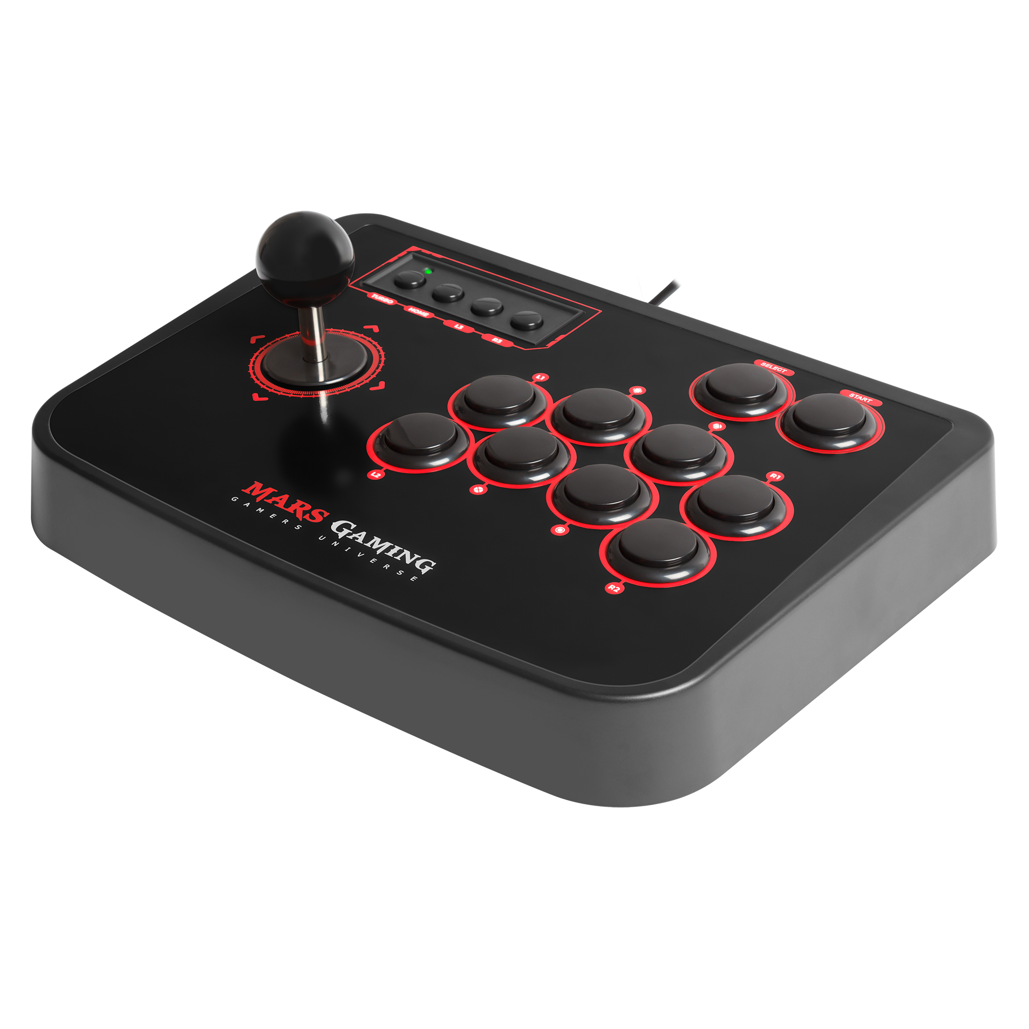 Mars Gaming MRA Gaming Controller Black, Red USB Fightstick Analogue / Digital PC, Playstation 2, Playstation 3 – image 6