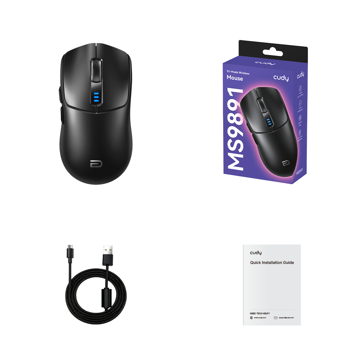 Cudy Tri-Mode Wireless Mouse, MS9891 1.0 – image 3