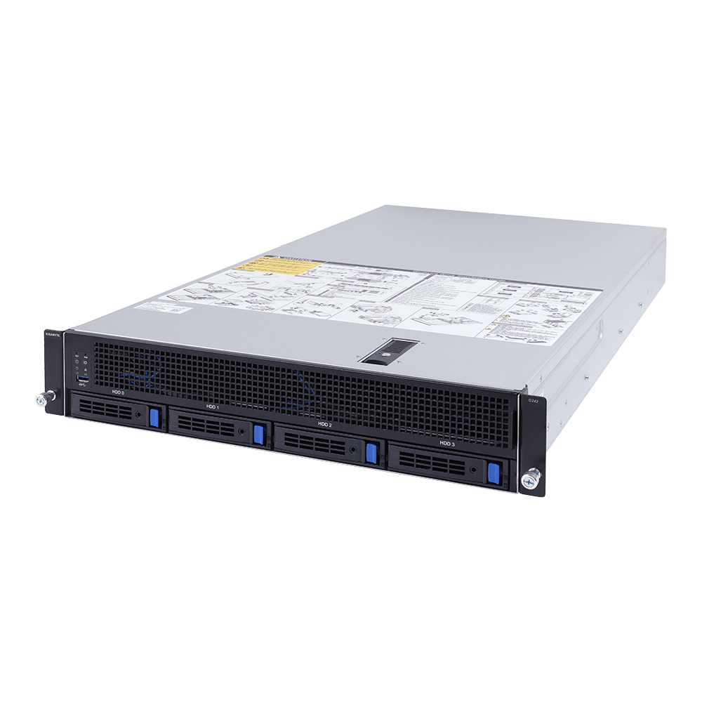 GIGABYTE G242-Z11 Socket SP3 Rack (2U) Black