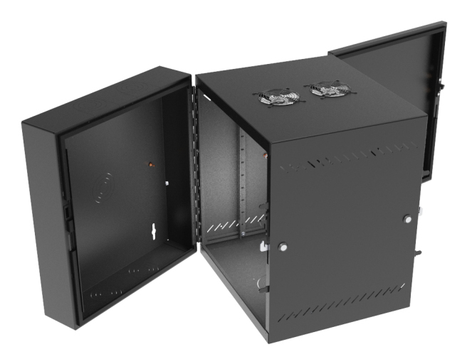 Vertiv GL24WMS-B-AF rack cabinet 12U Wall mounted rack Black – image 4