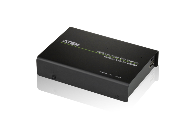 ATEN VE812R-AT-G AV extender AV receiver Black – image 1