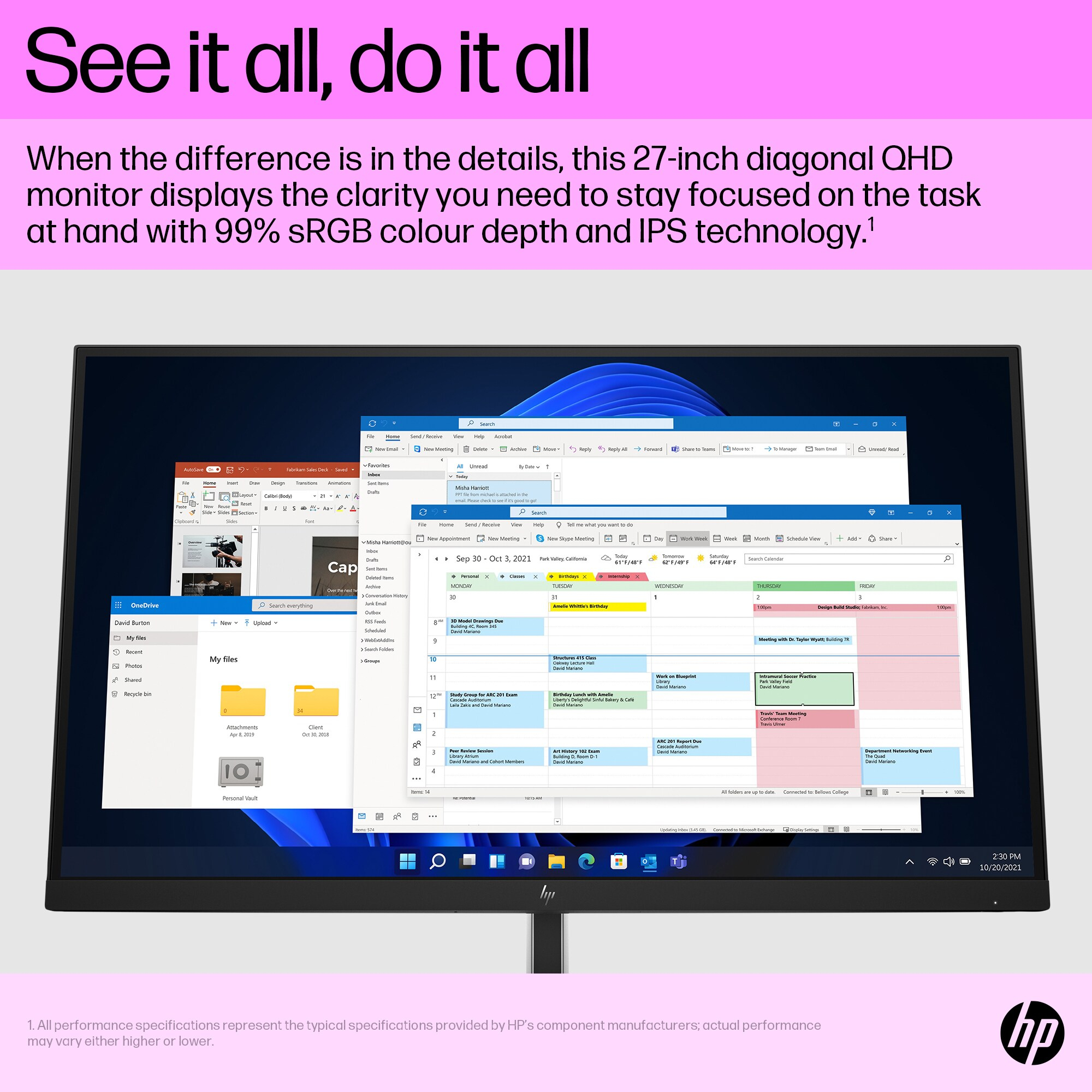 HP E27q G5 QHD Monitor – image 9