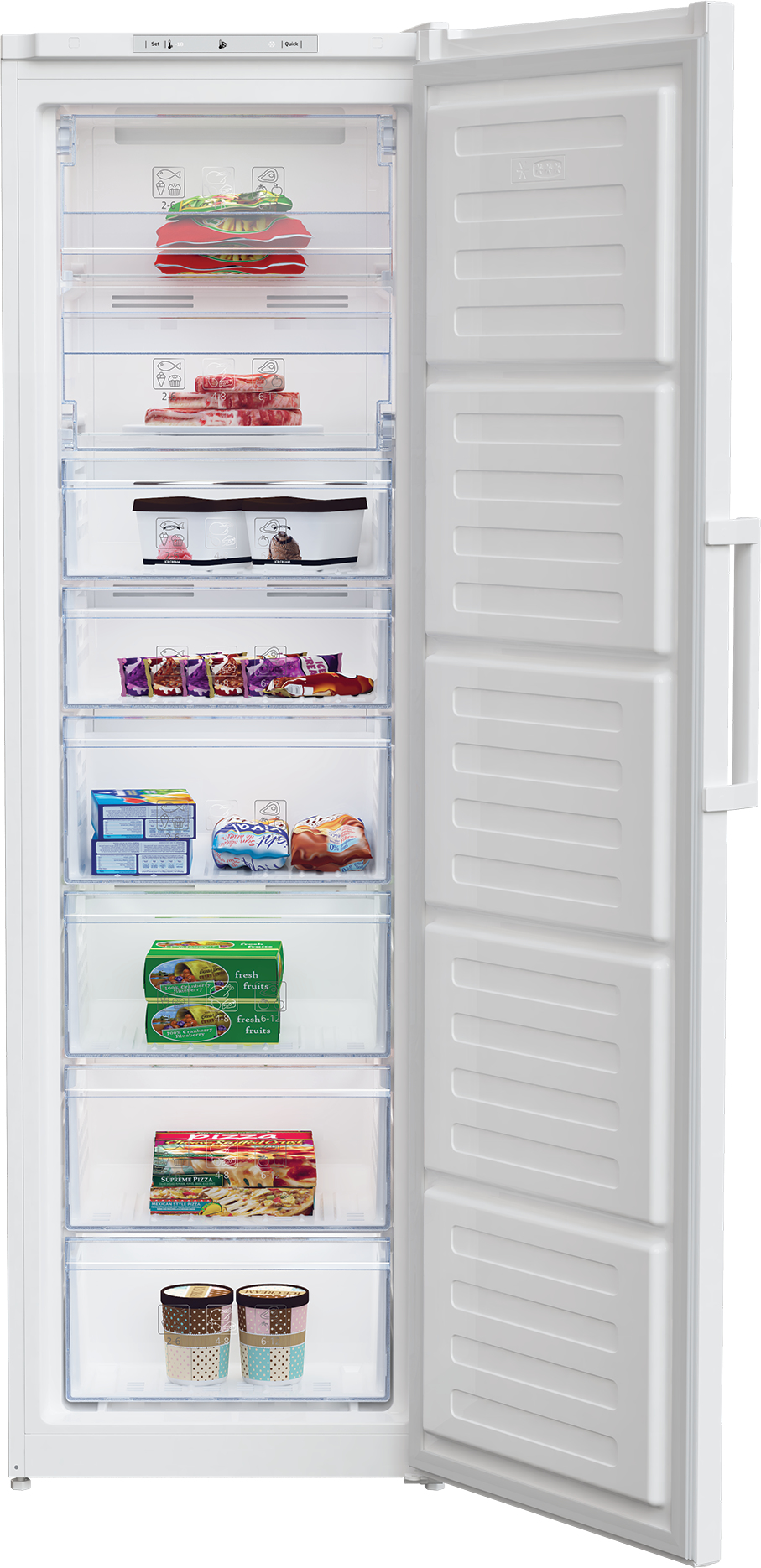 Beko FFP3579W Freestanding Tall Frost Free Freezer with Freezer Guard – image 3