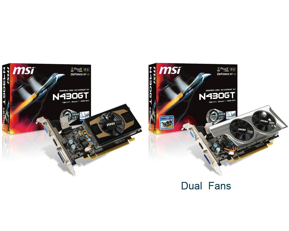 MSI N430GT-MD1GD3/LP graphics card NVIDIA GeForce GT 430 – image 2