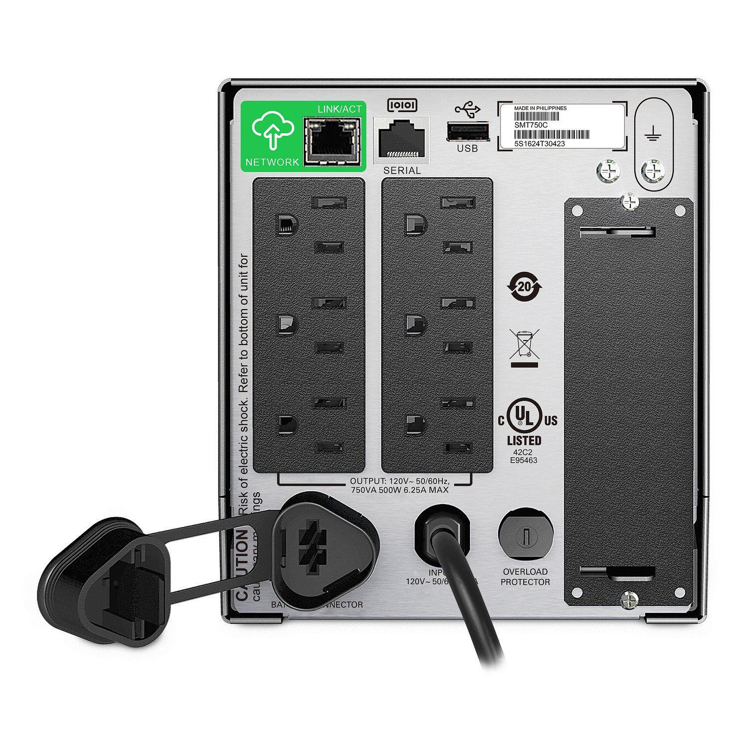APC SMT750CUS uninterruptible power supply (UPS) Line-Interactive 0.75 kVA – image 4