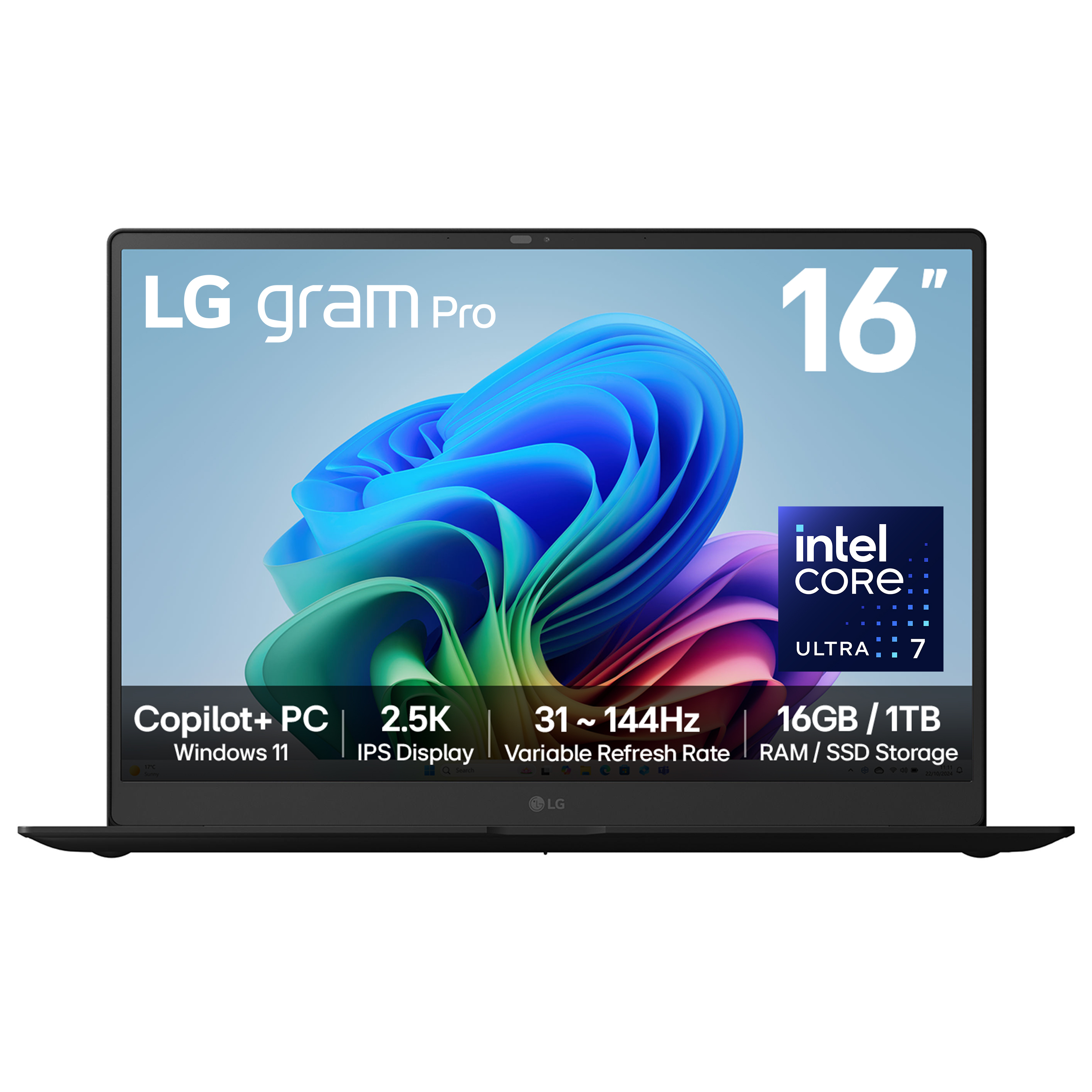 LG Gram Pro 16Z90TS-G.AU79A1 laptop Intel Core Ultra 7 256V Computer portatile 40,6 cm (16") 2.5K 16 GB LPDDR5x-SDRAM 1 TB SSD