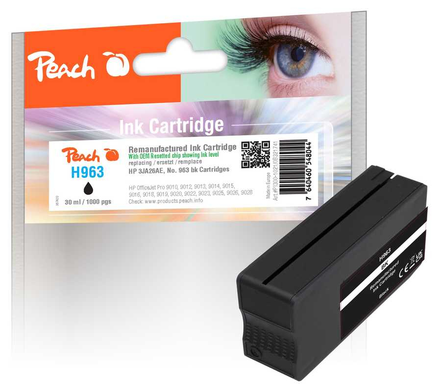 Peach 3JA26AE cartuccia d'inchiostro 1 pz Compatibile Nero
