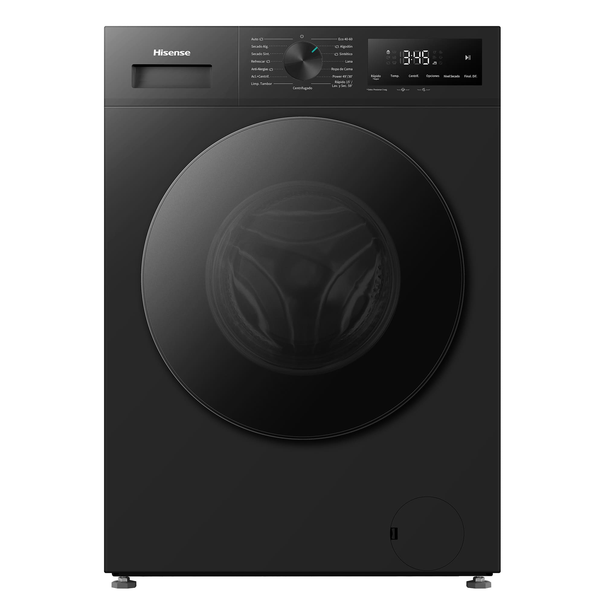 Hisense WD1I1142BBL2 washer dryer Freestanding Front-load Black – image 2