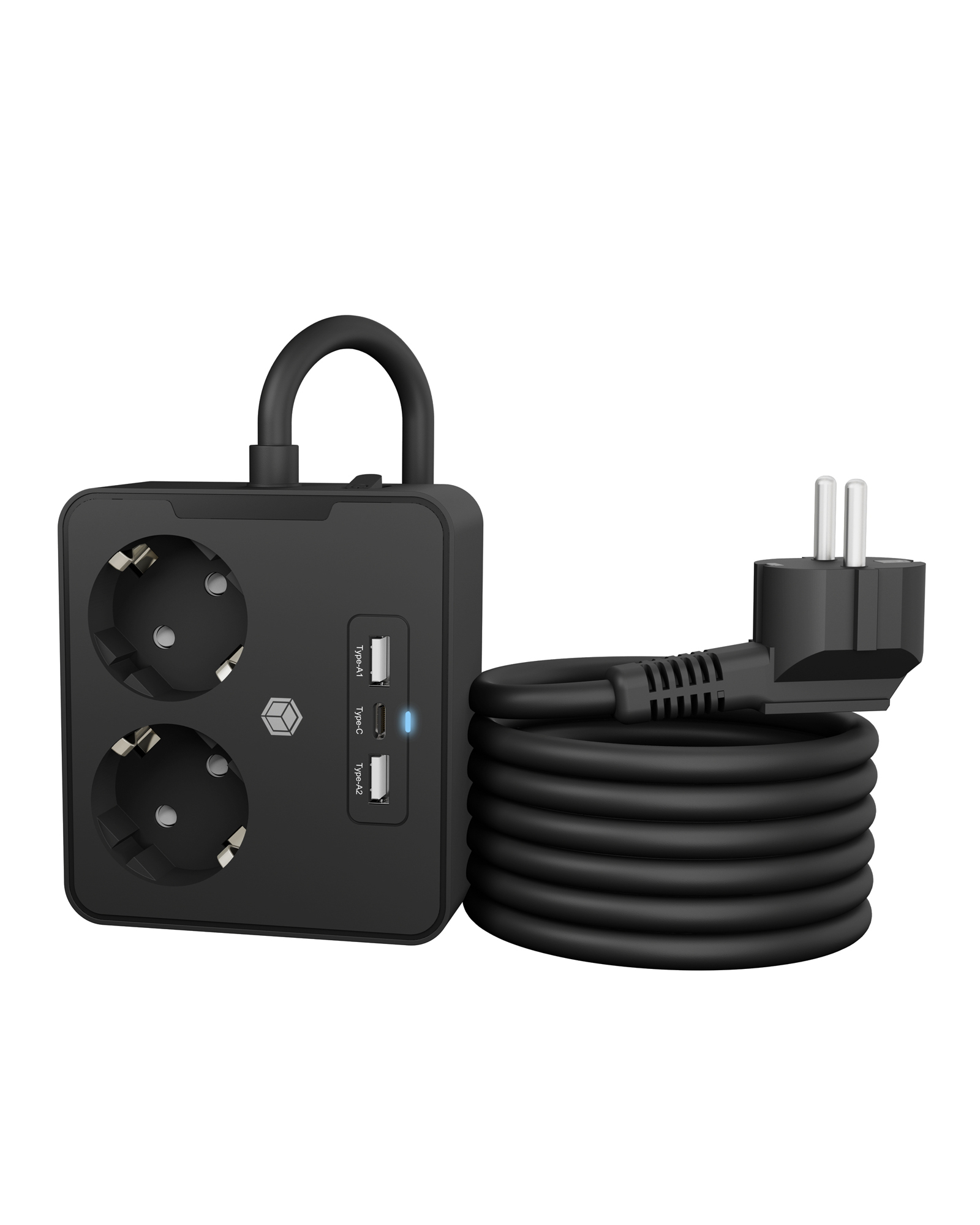 Resim ICY BOX IB-MPS2220B-CH 2'li Priz ve 3 USB'li Güç Kaseti