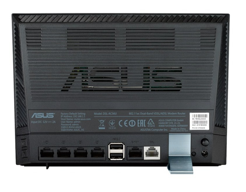 ASUS DSL-AC56U wireless router Gigabit Ethernet Dual-band (2.4 GHz – image 3