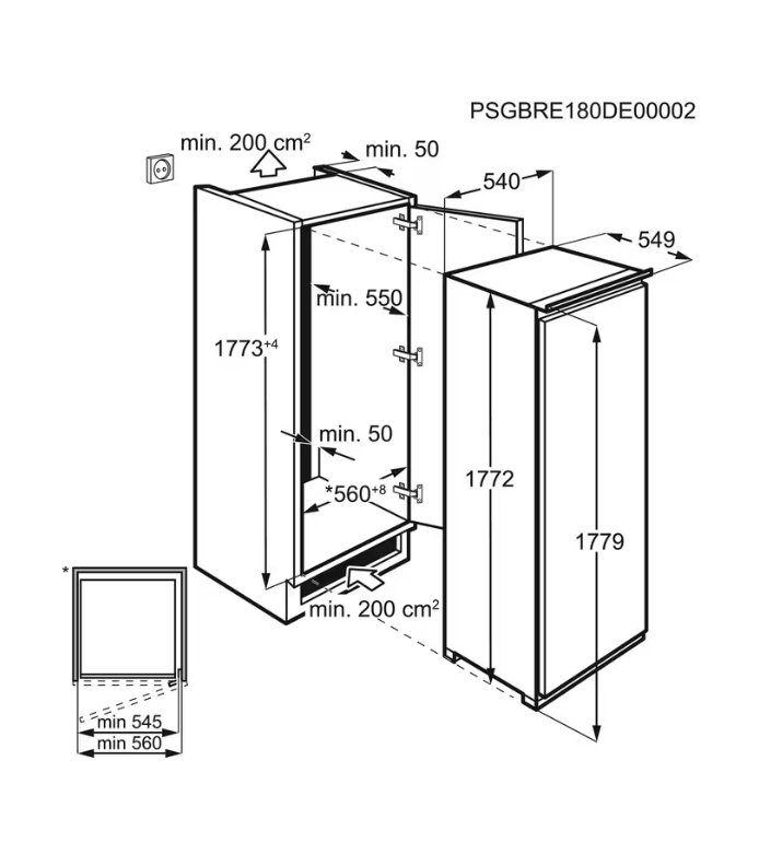Electrolux EUT6NF18S Upright freezer Built-in – image 4