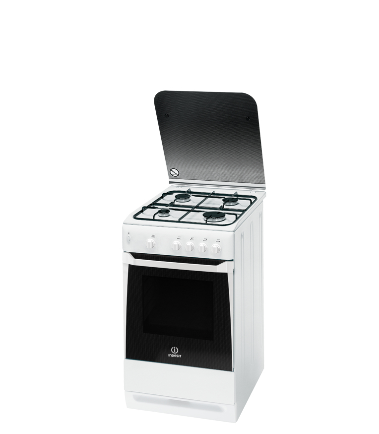 Indesit KN3G207(W)/RU cooker Built-in cooker Gas White