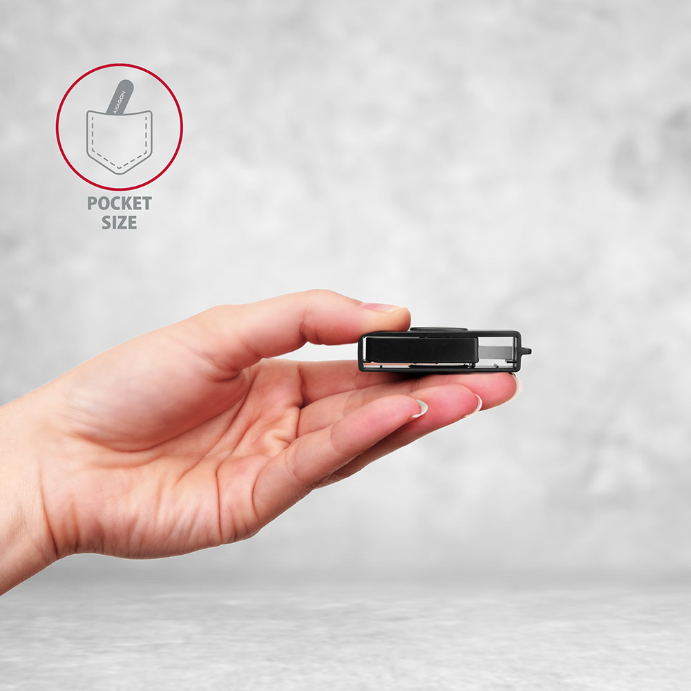 Axagon CRE-SM5 smart card reader Indoor USB USB 2.0 Black – image 5