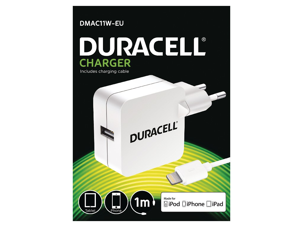 Duracell 2.4A Phone/Tablet Wall Charger