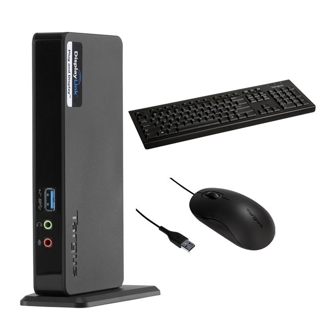 Targus BUS0375 laptop dock/port replicator Docking Black