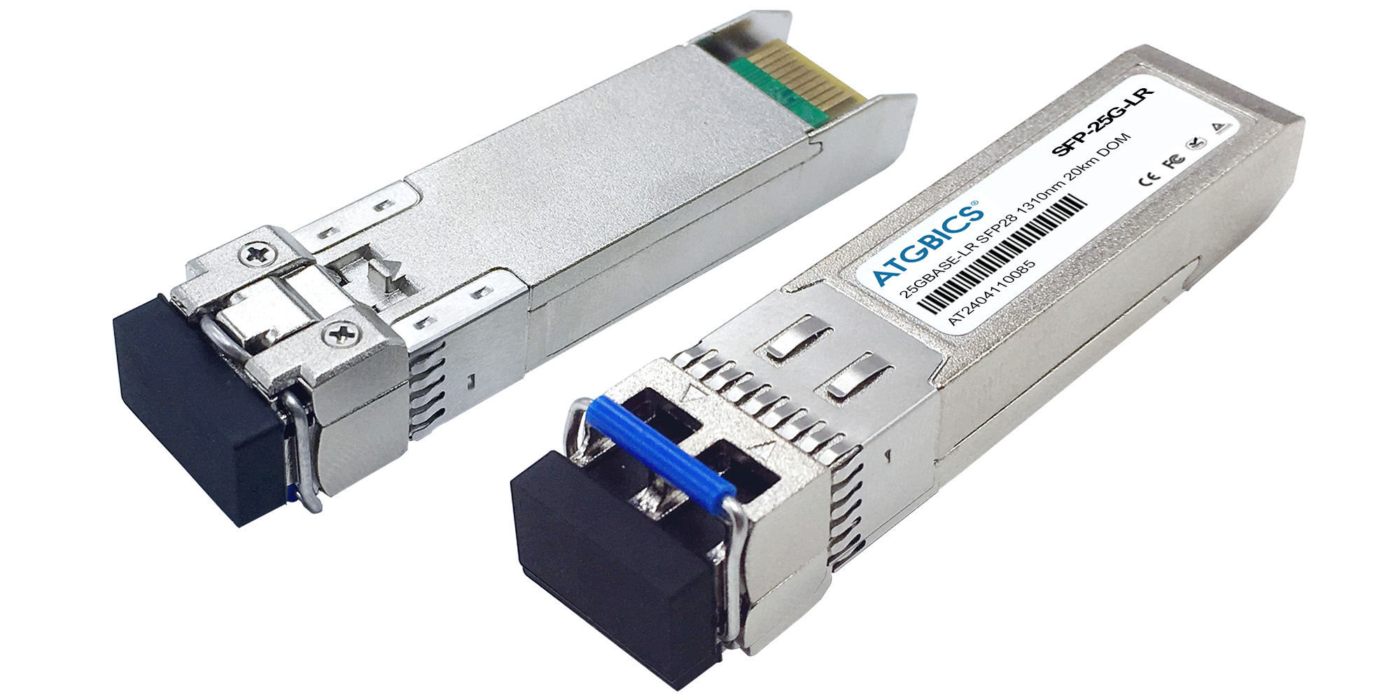 ATGBICS CSS-439A06 Huber+Suhner compatible Transceiver SFP28 25GBase-LR (1310nm SMF 20km LC DOM Ind Temp)