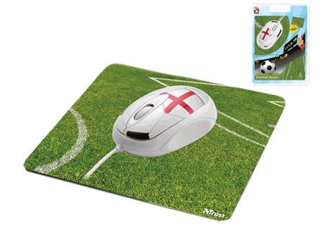 Trust Football Mouse with Mousepad - England