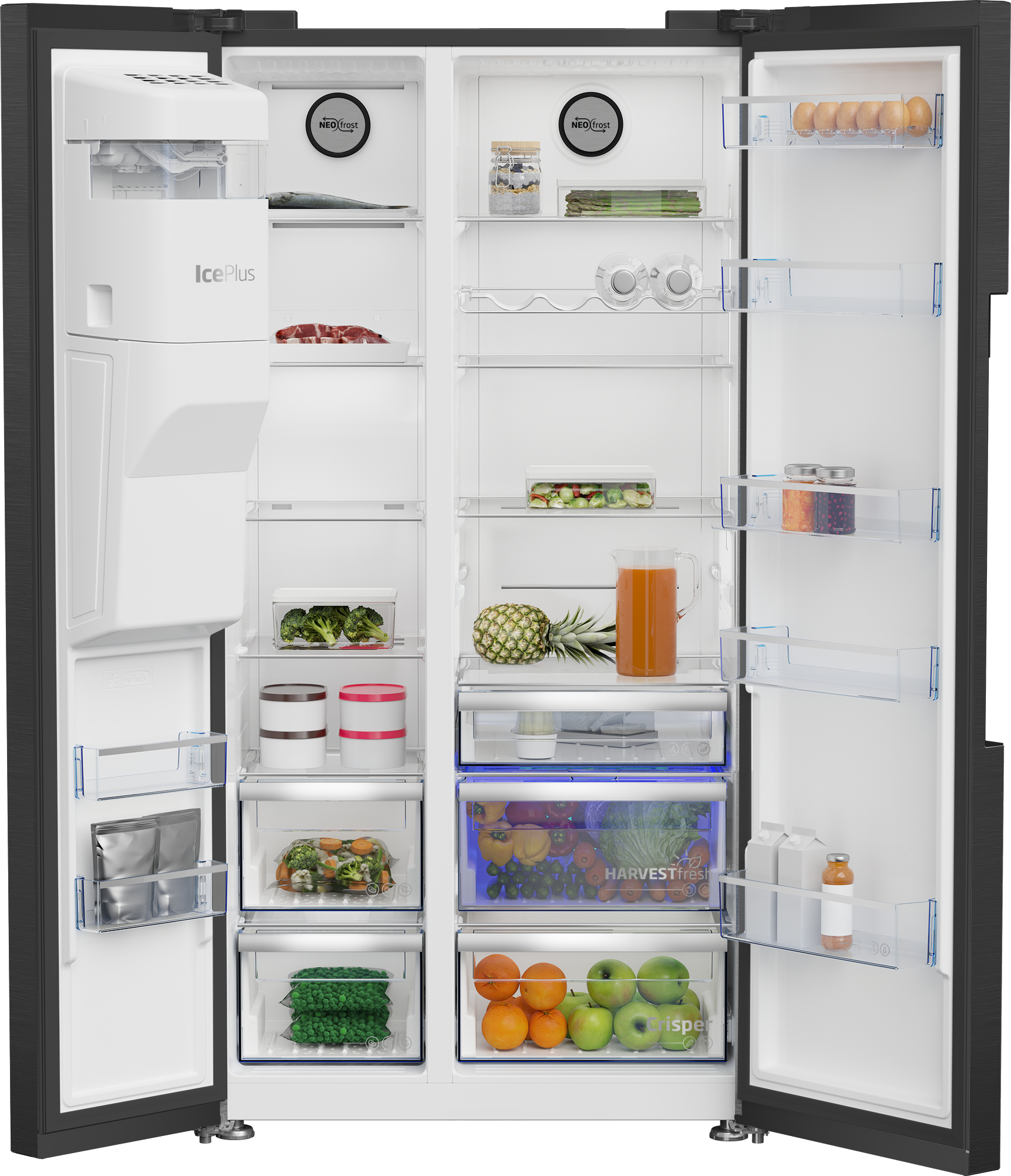 Beko GN162341XBRN side-by-side refrigerator Freestanding – image 5