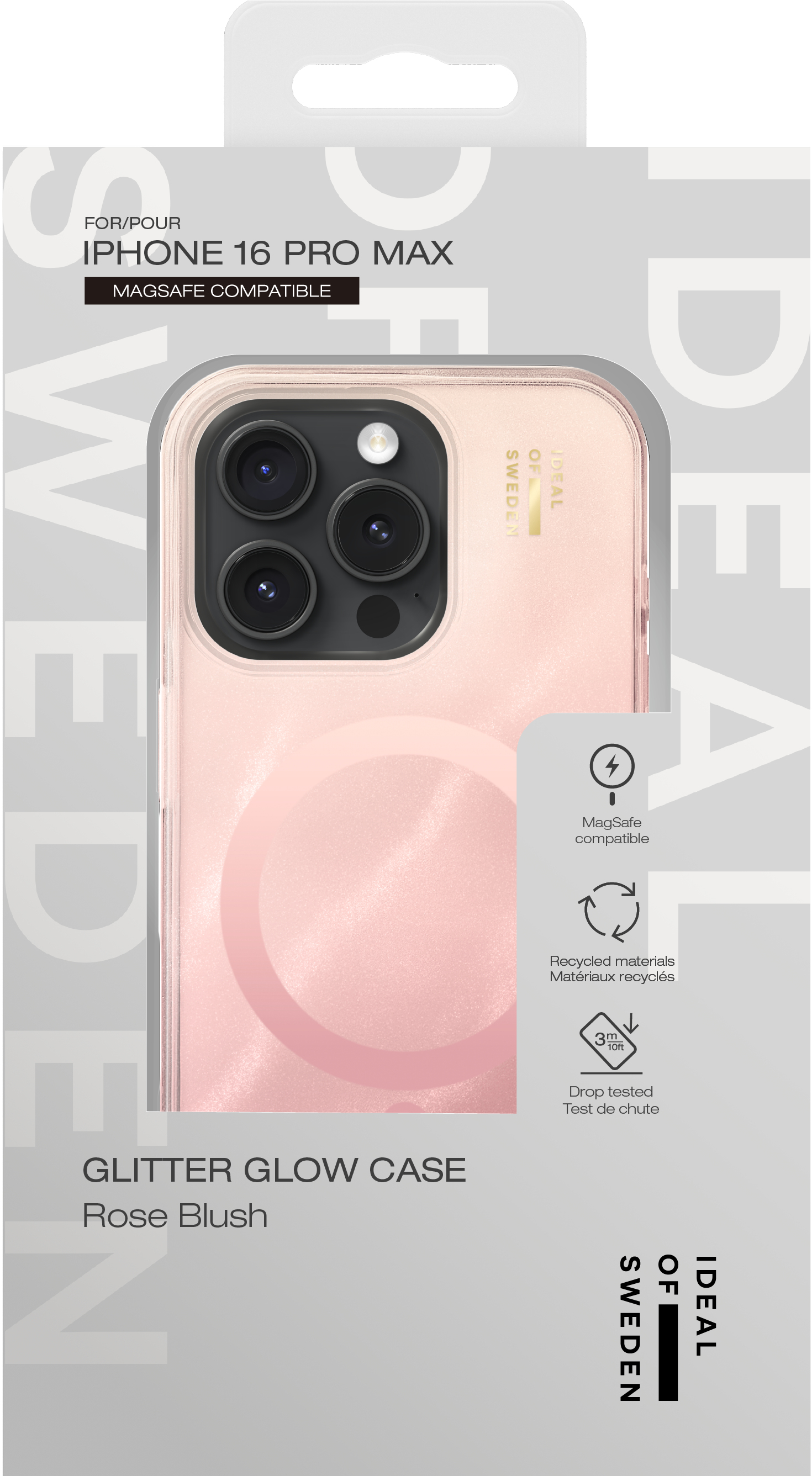 iDeal of Sweden Clear Case MagSafe iPhone 16 Pro Max Rose Blush – image 4
